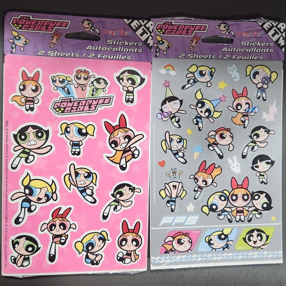 Powerpuff Girls Stickers DesignWare Cartoon Network Vintage